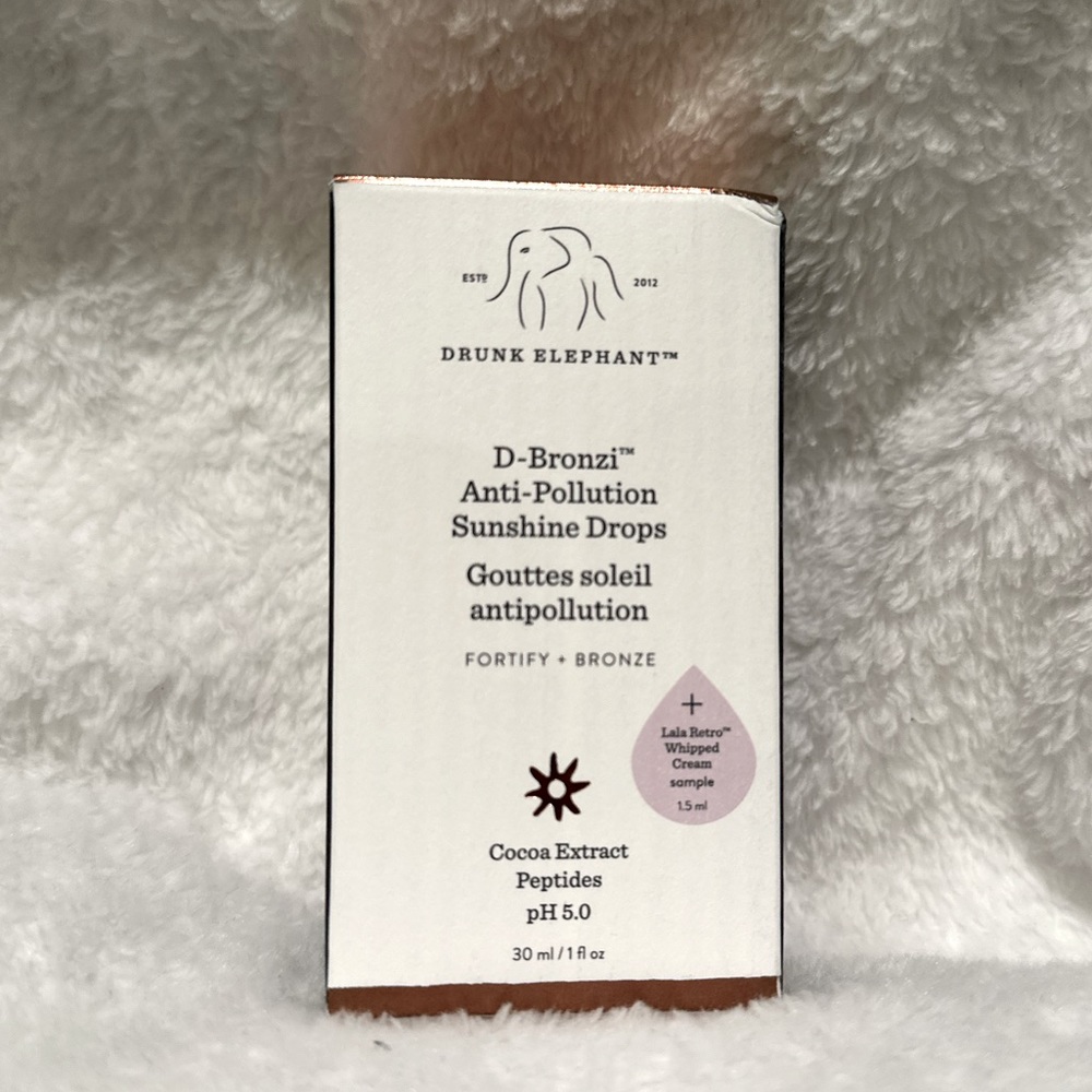 Drunk Elephant D-Bronzi Anti-Pollution Sunshine Drops, sells out in stor…
